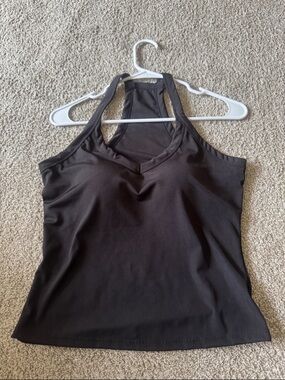 Women's Black Racerback Tank Top